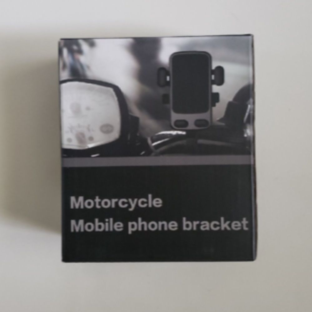 NIB Universal Motorcycle Mobile Phone Mounting Bracket Handlebar Holder Black